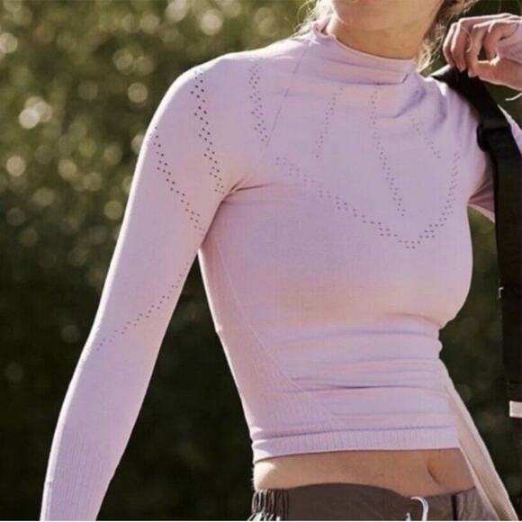 Free people movement good karma long sleeve high neck layer size XS/S NWOT - Picture 2 of 8